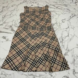 ★BURBERRY Blue label バーバリーブルーレーベル ノバチェック　チェックワンピース レディース　36サイズ