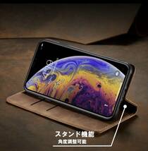 iPhone15/15Pro/15Plus/15Promaxケース 手帳型 カード収納 マグネット式 スタンド機能 黒 スマホケース iPhone11 12 13 14 Pro max ケース_画像3