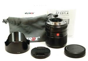 VILTROX 23mm f/1.4 Xマウントレンズ /ビルトロックス 23mm f1.4 富士フィルム用 ブラック