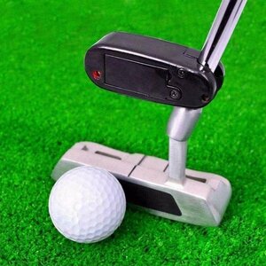 ミニブラックゴルフパター レーザーポインター パットトレーニング目的ライン 補正ツール援助ツール 改善ゴルフ練習アク
