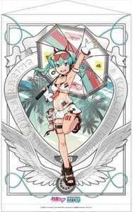 初音ミク GTプロジェクト レーシングVer.2020 Tropical Ver. LEN[A-7]イラスト B2タペストリー レーシングミク ボーカロイド ボカロ