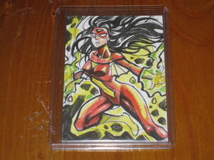 Upper Deck Marvel Masterpieces sketch card マーベル　スケッチカード Mel Joy San Juan