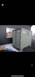  the US armed forces discharge goods genuine article container hard-to-find container house storage room side wave shape ... rare thing. delivery does postage consultation 