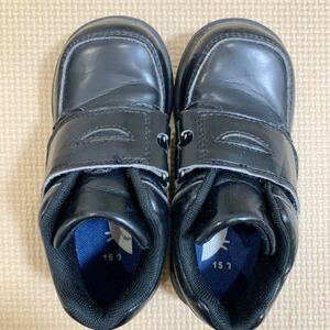美品 ベネッセ キッズ 子供 革靴 フォーマルシューズ 黒 フォーマル 15.0cm 15cm 通園靴