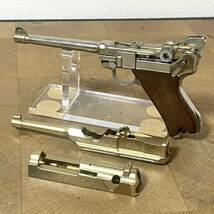 再塗装済/現状渡し MGCなど 金属モデルガン用パーツ SMG刻印 ルガーP-08/MAUSER/ワルサーP-38など ジャンク扱_画像1