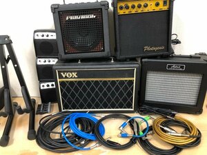 ギターアンプ 4台 シールドケーブル 他 まとめ売り /VOX PFB-10/PlayTech JAMMER Jr./AriaPro AG-10 Mk/Photogenic 他 231023SK110190