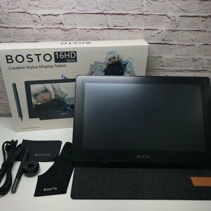 BOSTO 16HD 静電容量式タッチパネル 液タブ　液晶タブレット　お絵かき　PC周辺機器 231010sk220113