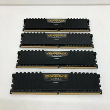 【ジャンク品】CORSAIR コルセア VENGEANCE LPX DDR4 CMK 16GX4M2A2666C16 デスクトップメモリ 4枚セット 231017SK230464_画像1