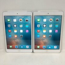 Apple iPad mini MD544J/A MD544TH/A A1455 32GB ホワイト Wi-Fi + Cellular 利用制限 au ◯ SIMフリー 2台セット 230928SK320162_画像1