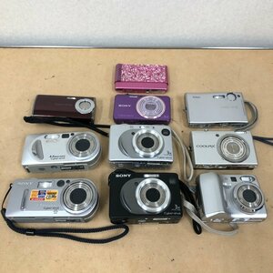 【ジャンク品】 SONY Cyber-shot Nikon COOL PIX メーカー デジタルカメラ 10台 まとめ売り 231016SK750021