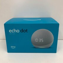 Amazon Echo Dot with clock アマゾン エコー alexa アレクサ B7W644 第4世代 グレーシャーホワイト スマートスピーカー 231026RM440312_画像2