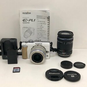 OLYMPUS　オリンパス　デジタルカメラ　E-PL1 レンズキット　 ホワイト　SDカード32GB付き　箱なし　231030sk231166