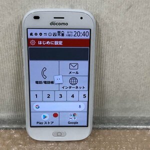 富士通 らくらくスマートフォン F-42A 32GB ホワイト 利用制限 docomo △ Android アンドロイド スマホ 230927SK200701