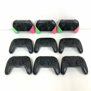 【ジャンク 9個セット】任天堂 純正品 Nintendo Switch Proコントローラー HAC-013 プロコン 231026SK060178