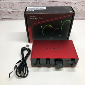 現状品 通電OK Focusrite Scarlett Solo 4th gen 第4世代 オーディオ インターフェイス 231127SK040073