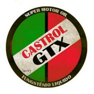 ヴィンテージ レトロ 転写ステッカー 車 カッティングステッカー シール シート デカール Castrol GTX ロゴ バイク 装飾 luk269