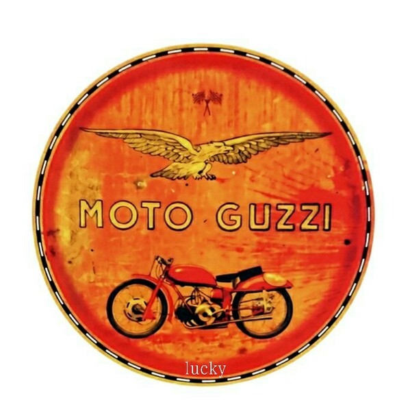 ヴィンテージ レトロ 転写 ステッカー 車 カッティングステッカー シール シート デカール Moto Guzzi モトグッツィ イタリア 装飾 luk270