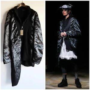 試着のみ 21AW COMME des GARCONS HOMME PLUS コムデギャルソンオムプリュス ウール縮絨インサイドアウトジャケット S ブラック コート