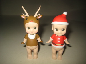 2006 ソニーエンジェル クリスマス サンタ ＆ トナカイ キューピー　