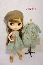 ブライスアウトフィット★Blythe outfit★★刺しゅうのお洋服とダッフルコート★★_画像2