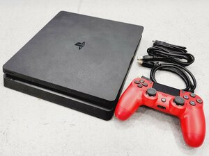 △初期化済み PS4Slim CUH-2200A ジェットブラック 500GB 同梱不可 1円スタート