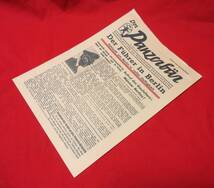 WW2ドイツ国防軍・１９４５年４月２４日にベルリンで発行された新聞「パンツァーベアー」（最末期品　ドイツ軍服サーベルパンツァー宣伝相_画像1
