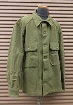 アメリカ陸軍・前期型OG-108ウールシャツ（１９５０年代　ビンテージ制服軍服アメリカ軍M65フィールドジャケット朝鮮戦争M1ガーランド_画像1