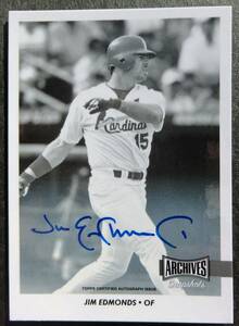 ジム・エドモンズ Jim Edmonds auto 直筆サイン 直書き ゴールドグラブ賞8回