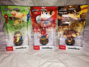 新品未開封　アミーボ ピクミン オリマー　マリオ　ドンキーコング amiibo OLIMAR MARIO DONKEY KONG スマブラ　super smash bros. Pikmin