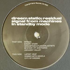 [ 12 / レコード ] Quaid / Dreem Static; Residual Signal From Machines In Standby Mode ( Synthwave / Funk / Soul ) Apron Records