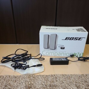 良品 Bose ボーズ Companion 20 コンパニオン multimedia speaker system PCスピーカー 動作確認済 高音質 シルバー