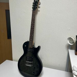 中古 初心者練習用におすすめ Burny レスポールタイプ LP エレキギター モデル名不明 傷、汚れ、錆あり 付属ケース臭い、汚れあり