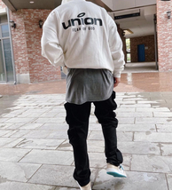 FOG ESSENTIALS エッセンシャルズ■UNION 限定バックロゴパーカー 白 XL■反射リフレクターロゴHOODIE Fear of God新品2023AW今季_画像1