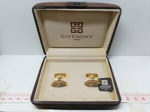 N10-206【未使用品】GIVENCHY/ジバンシィ　アクセサリー　カフス　シルバー/ゴールドカラー