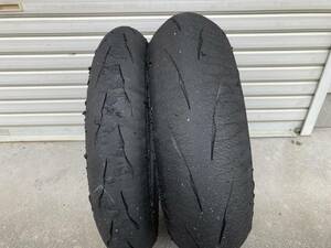 ブリヂストン　BATTLAX RACING R11 F. 120/600R17 R. 180/640R17 レース用中古タイヤ1セット　ST600指定タイヤ 