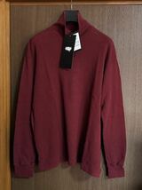 3新品 UNDERCOVER メンズ タートルネック コットン ニット ハイネック セーター size 3 L アンダーカバー バーガンディ_画像1