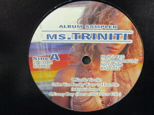 Ms.Triniti ： Album Sampler 12'' // Yardie Yardie / Do You Really Want To Hurt Me / Big Ups / 5点で送料無料