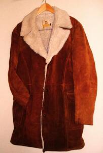 ◆ 70's ビンテージ スエード レザー ランチ コート BARMANS Suede Coat USA Size 42Tall L くらいです。ウエスタン Lee Levi’s Wrangler