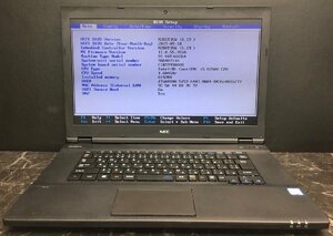 1円～ ■ジャンク NEC VersaPro VKT16X-4 / Core i5 8250U 1.60GHz / メモリ 8GB / HDD 500GB / DVD / 15.6型 / OS無し / BIOS起動可