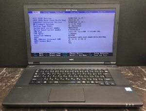 1円～ ■ジャンク NEC VersaPro VKT16/X-4 タイプVX / Core i5 8250U 1.60GHz / メモリ 8GB / HDD 500GB / 15.6型 / OS無し / BIOS起動可