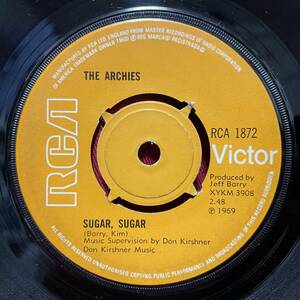 ◆UKorg7”s!◆THE ARCHIES◆SUGAR, SUGAR◆