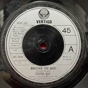 ◆UKorg7”s!◆STATUS QUO◆WHATEVER YOU WANT◆