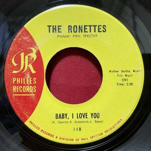 ◆USorg7”s!◆THE RONETTES◆BABY, I LOVE YOU◆