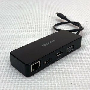 Type-C接続 HDMI/VGA Travel Adapter ★ TOSHIBA PA5272U-3PRP USB2.0/VGA/HDMI/Type-C #1213-K