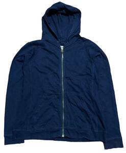 希少サイズ4 日本製 Visvim 0113205010010 JV HOODIE F.Z. LUXSIC ビズビム ジップアップ スウェットパーカー ネイビー