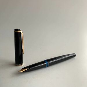 《真》万年筆⑥ モンブラン MONTBLANC 部品 パーツ No 22 キャップ No 32 本体 黒軸 ペン先 585 萬年筆