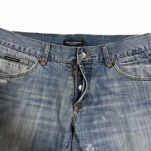00s DOLCE&GABBANA Archive Zip Design Jeans margiela raf simons helmut lang アーティザナル ドルチェアンドガッバーナ デニムパンツ