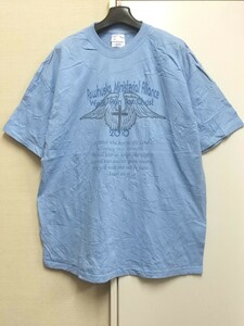 [送料無料](v17c3)XLクロス十字架つばさ翼usaアメリカ輸入古着半袖プリントTシャツオーバーサイズゆるだぼイベント