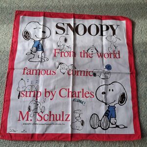 サンリオ　スヌーピー　ハンカチ　昭和レトロ　ビンテージスヌーピー　ホールマーク　SNOOPY