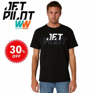 ジェットパイロット JETPILOT セール 30%オフ Tシャツ メンズ 送料無料 オービタル SS Tシャツ ブラック L W22603